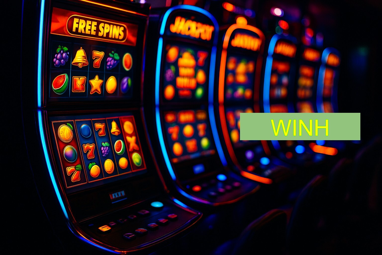 Diversos jogos de caça-níqueis